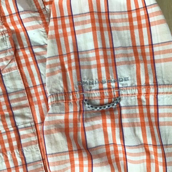 Clemson Tigers Columbia Super Bonehead Mens Medium Button Up Plaid Fishing Shirt - Picture 3 of 10